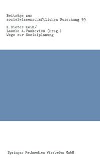 Produktbild: Wege zur Sozialplanung