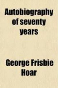 Produktbild: Autobiography of Seventy Years