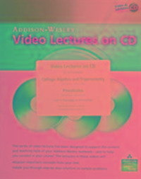 Produktbild: Lial, M: Video Lectures on CD for College Algebra and Trigon