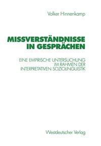 Produktbild: Mi&szlig;verst&auml;ndnisse in Gespr&auml;chen