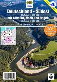 Produktbild: Wassersport-Wanderkarte / Deutschland S&uuml;dost mit Altm&uuml;hl, Naab und Regen f&uuml;r Kanu- und Rudersport