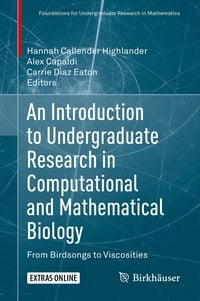 Produktbild: An Introduction to Undergraduate Research in Computational and Mathematical Biology