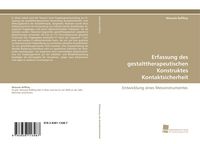 Produktbild: Erfassung des gestalttherapeutischen Konstruktes Kontaktsicherheit