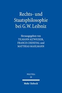 Produktbild: Rechts- und Staatsphilosophie bei G.W. Leibniz