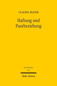 Produktbild: Haftung und Paarbeziehung