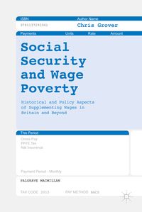 Produktbild: Social Security and Wage Poverty