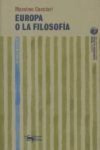 Produktbild: Europa o La filosof&iacute;a