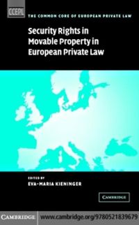 Produktbild: Security Rights in Movable Property in European Private Law