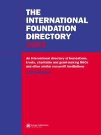 Produktbild: The International Foundation Directory 2002