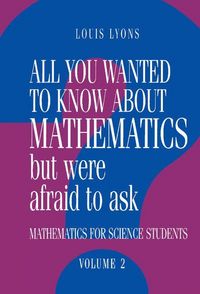 Produktbild: All You Wanted to Know about Mathematics But Were Afraid to Ask