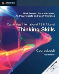 Produktbild: Cambridge International AS/A Level Thinking Skills Coursebook