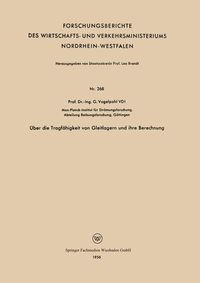 Produktbild: &Uuml;ber die Tragf&auml;higkeit von Gleitlagern und ihre Berechnung