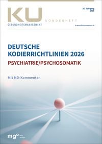 Produktbild: Deutsche Kodierrichtlinien f&uuml;r die Psychiatrie/Psychosomatik 2026 mit MD-Kommentar