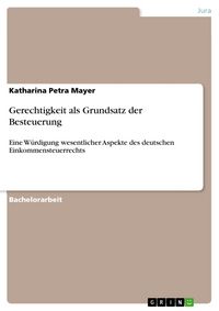 Produktbild: Gerechtigkeit als Grundsatz der Besteuerung
