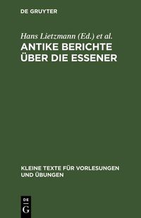 Produktbild: Antike Berichte &uuml;ber die Essener