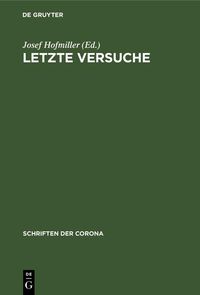 Produktbild: Letzte Versuche