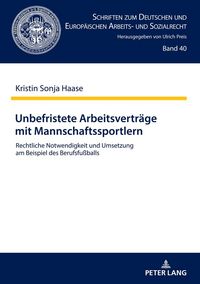 Produktbild: Unbefristete Arbeitsvertr&auml;ge mit Mannschaftssportlern