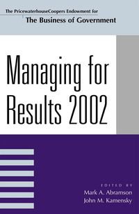 Produktbild: Managing For Results 2002