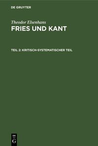 Produktbild: Kritisch-systematischer Teil