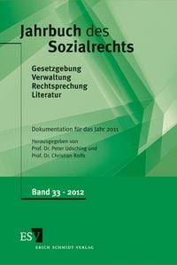 Produktbild: Jahrbuch des Sozialrechts (der Gegenwart). Gesetzgebung - Verwaltung... / Jahrbuch des Sozialrechts - - Dokumentation f&uuml;r das Jahr 2011