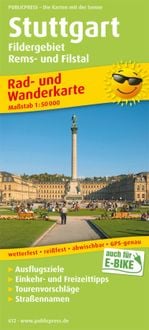 Produktbild: Publicpress Rad- und Wanderkarte Stuttgart, Fildergebiet, Rems- und Filstal 1:50.000