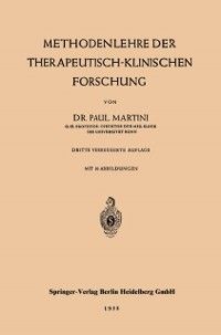 Produktbild: Methodenlehre der therapeutisch-klinischen Forschung