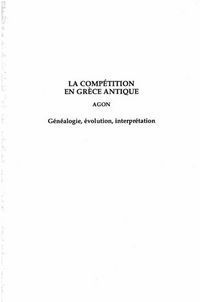 Produktbild: Competition en grece antique :agon