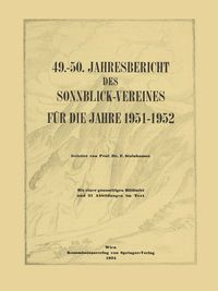 Produktbild: 49.&ndash;50. Jahresbericht des Sonnblick-Vereines f&uuml;r die Jahre 1951&ndash;1952