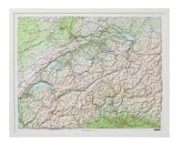 Produktbild: Kunststoffrelief Schweiz/wei&szlig; Holz