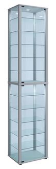 Produktbild: Holz Glas Stand Vitrine Sammelvitrine Kavisa XXL