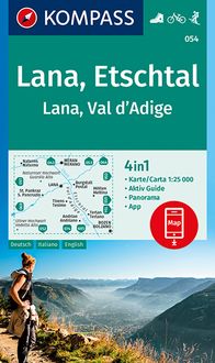 Bild vom Artikel KOMPASS Wanderkarte 054 Lana, Etschtal Lana, Val d´Adige 1:25.000 vom Autor 