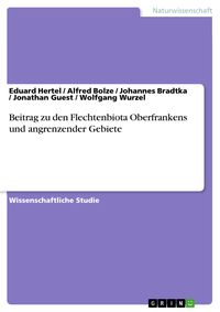 Produktbild: Beitrag zu den Flechtenbiota Oberfrankens und angrenzender Gebiete