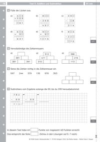Mathe-Tests 3. Klasse