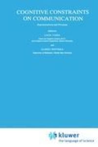 Produktbild: Cognitive Constraints on Communication