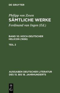 Produktbild: Deutscher Helikon. Zweiter Teil