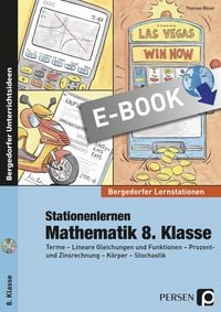 Produktbild: Stationenlernen Mathematik 8. Klasse