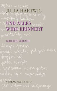 Produktbild: Und alles wird erinnert