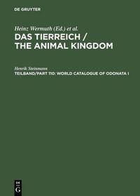 Produktbild: World Catalogue of Odonata I