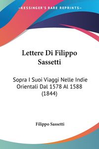 Produktbild: Lettere Di Filippo Sassetti