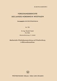 Produktbild: Mechanische W&auml;schebeanspruchung und Waschwirkung in R&uuml;hrwerkmaschinen