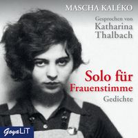 Produktbild: Solo f&uuml;r Frauenstimme. Gedichte