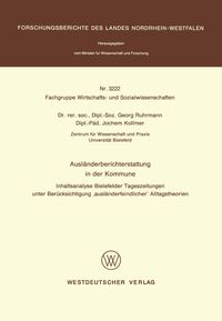 Produktbild: Ausl&auml;nderberichterstattung in der Kommune