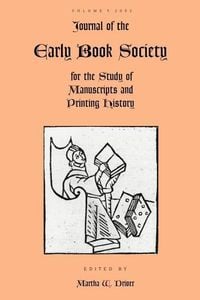 Produktbild: Journal of the Early Book Society Vol 5