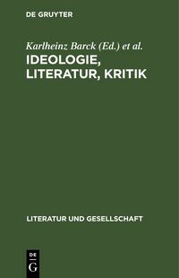 Produktbild: Ideologie, Literatur, Kritik