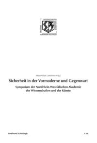Produktbild: Sicherheit in der Vormoderne und Gegenwart
