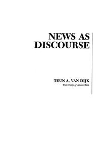Produktbild: News As Discourse