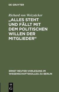 Produktbild: "Alles steht und f&auml;llt mit dem politischen Willen der Mitglieder"