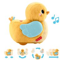 Produktbild: Fisher-Price 4-in-1 Knuddel- und Krabbel-Ente, Musikalisches Pl&uuml;schspielzeug z
