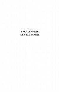 Produktbild: Les cultures de l'humanite