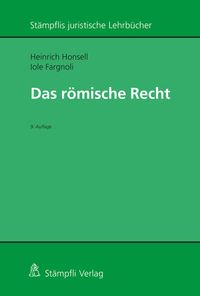 Bild vom Artikel Römisches Recht vom Autor Heinrich Honsell